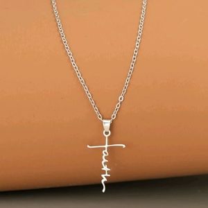 NEW Faith Stainless Steel Necklace
